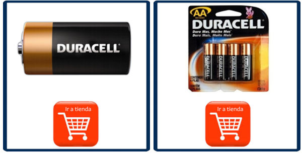 Distribuidor de pilas Duracell: todos los tamaños con un bajo precio.  Envíos al interior.