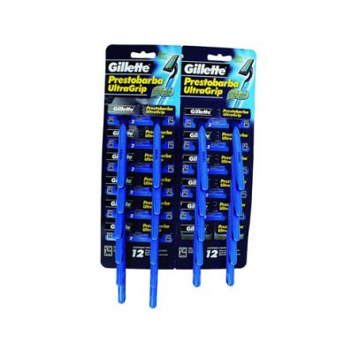 AFEITADORA GILLETTE PRESTO ULTRA GRIP AZUL X 24U