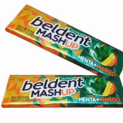 CHICLE BELDENT MASHUP MENTA Y MANGO X 20U