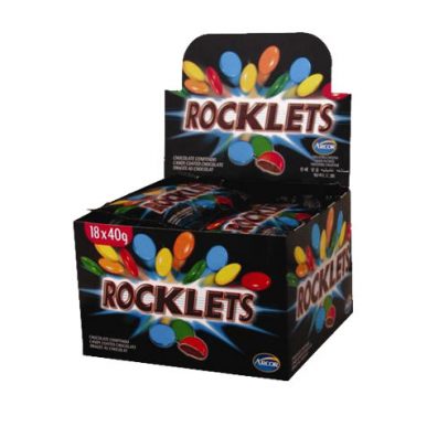 golosina rocklets negro venta