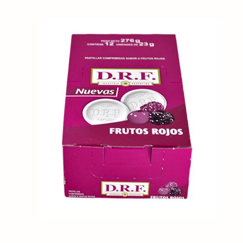 PASTILLAS DRF FRUTOS ROJOS x 12U