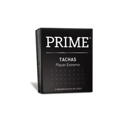 PRESERVATIVO PRIME TACHAS NEGRO x 24u